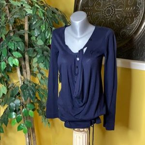 NWT BCBGMaxAzria navy versatile sweater
